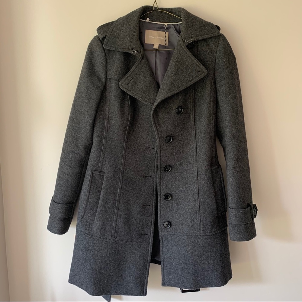 BANANA REPUBLIC Wool Pea Coat